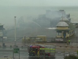 Hastings Pier Arson aftermath News Clip