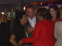 Arnold Schwarzenegger at Arnold Schwarzenegger celebrates the launch of his autobiography, TOTAL RECALL with a party at LA's Mixology101 on 10/5/12 in Los Angeles, CA. Stock Footage