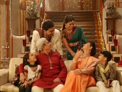 Family celebrating diwali festival Stock Footage