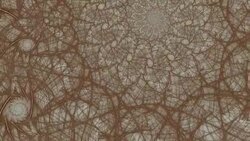 From autumn leaves to red white spirals fractal video Stock Footage