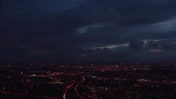 Lodon City Overview at Night Stock Footage