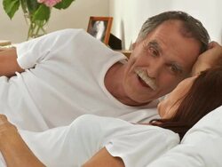Loving Couple In The Morning Stock Footage