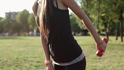 Injury during workout Stock Footage