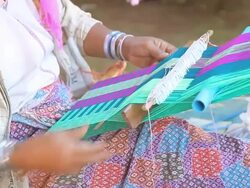 Karen Weaving Stock Footage