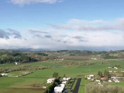 WS AERIAL View of house at heading west / Oregon, United States Stock Footage