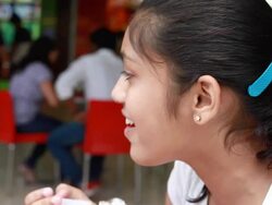 Indian Mother and Daughter Enjoying Shopping Eating Out Stock Footage