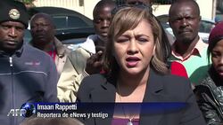 VOICED: Polemico retrato en Sudafrica News Clip