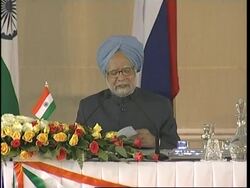 WRAP Medvedev meets Indian PM, talks, signing, presser, Sonia Gandhi News Clip