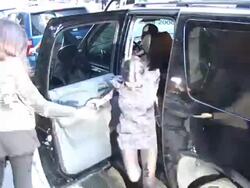 Kim kardashian, Khloe kardashian and Kourtney kardashian at the Plaza Hotel 10/07/2010 at the Celebrity Sightings in New York at New York NY. (Footage by WireImage Video/GettyImages) Stock Footage