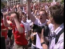 WRAP Fans watch match on banks of river Main News Clip