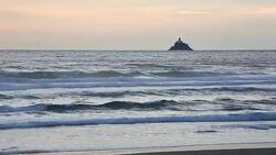Canon Beach, the Oregon Coast, Oregon, USA Stock Footage