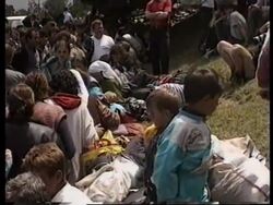 Albania/Kosovo-Refugees flee fighting News Clip