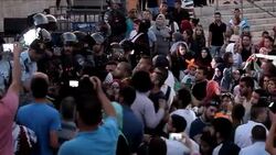 CLEAN : Jerusalem: Clashes during light show on Damascus Gate News Clip