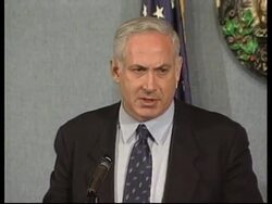 USA: WASHINGTON: ISRAELI PRIME MINISTER NETANYAHU PRESS CONFERENCE News Clip