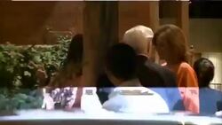 Isabel Preysler and Mario Vargas Llosa are seen in Madrid Stock Footage