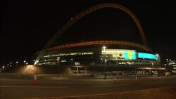 Wembley Stadium Night shots News Clip