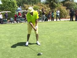 Samuel L. Jackson at the Third Annual George Lopez Celebrity Golf Stock Footage