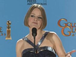 SPEECH - Jodi Foster on seeing the big picture when directing and how her experience as an actor has helped her better communicate with other actors. Stock Footage