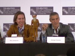 Fantastic Mr. Fox Press Conference - London Film Festival Stock Footage