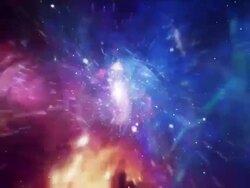 Galaxy in Hand. Zoom Stock Footage