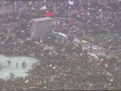 25,000 people march on Anti War protest in London News Clip