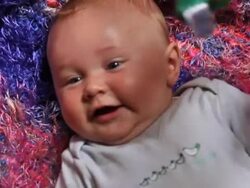 Happy Baby playing Stock Footage