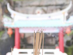 Incenses at Chinese Temple. Stock Footage