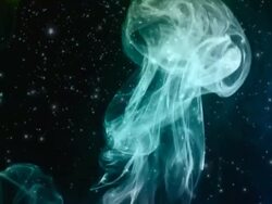 Colored smoke in space Stock Footage