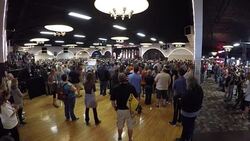 Wide Angle Of Entire Donald Trump Speech Showing Audience And Crowd Interactions And Reactions Pt.12 Stock Footage