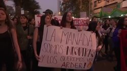 Chileans take to the streets to protest violence against women Instructional Video