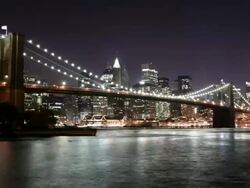 Brooklyn Bridge Time Lapse Stock Footage
