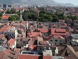 Split, View of the city Stock Footage