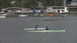 People Rowing Boats & Canoeing in Bay of Botafogo News Clip