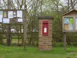 WS Mailbox and notice board / United Kingdom Stock Footage