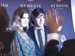 Delfina Blaquier and Nacho Figueras at Debut of The St. Regis Bal Harbour Resort & Residences  Stock Footage