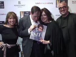 Robin Bronk, Richard Kind, Nancy Rouemy, & Toni Stoeckl at The Creative Coalition's Spotlight Awards Dinner Gala Stock Footage