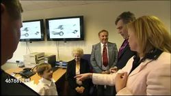 Gordon Brown meeting staff at Abby Couriers News Clip