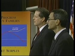 USA: BUDGET SHOWS SURPLUS FOR SECOND YEAR RUNNING News Clip