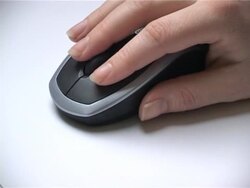 Using a computer mouse Stock Footage