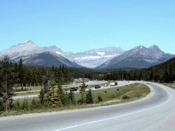 Highway No. 93, Banff National Park, Canada Stock Footage