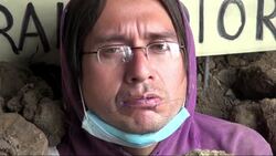 Sacked General Motors workers sew their mouths shut in protest outside US Embassy News Clip