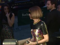 Anna Wintour at the Green Auction Stock Footage