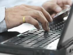 Card shopping online Stock Footage