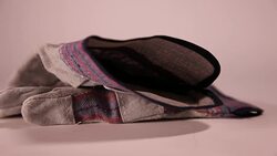 Work gloves rotating Stock Footage