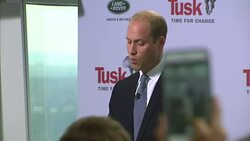 Prince William Gives Keynote Address at the Time for Change Event Organised by Tusk Conservation Charity News Clip