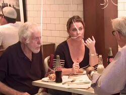 Dick Van Dyke at the Coney Dog Grand Opening Benefiting The Midnight Mission at West Hollywood CA. (Footage by WireImage Video/Getty Images Entertainment Video) Stock Footage