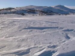 Mountain snow blow Stock Footage