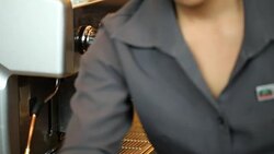 HD VDO : woman cleaning coffee machine Stock Footage