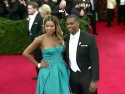 Victor Cruz at 'Charles James: Beyond Fashion' Costume Institute Gala - Arrivals Stock Footage