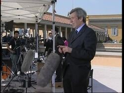 Thousands of journalists in town following death of Pope News Clip